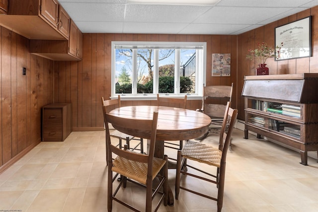 1348 Anderson Ave, Morgantown, WV 26505 - dining space with wood walls
