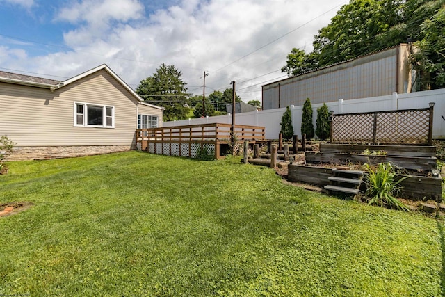 42 Crummitt Ln, Clarksburg, WV 26301 - view of yard with a deck