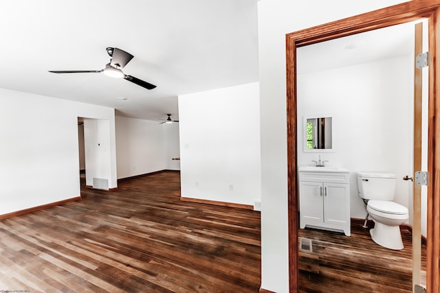 552 White Ave, Morgantown, WV 26501 - unfurnished room with wood finished floors and a ceiling fan