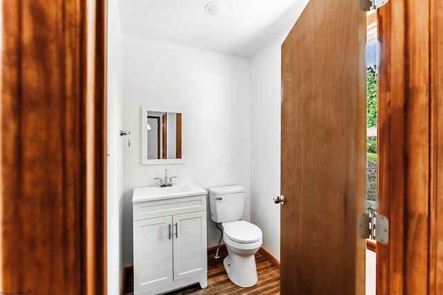 552 White Ave, Morgantown, WV 26501 - half bathroom featuring wood finished floors and vanity