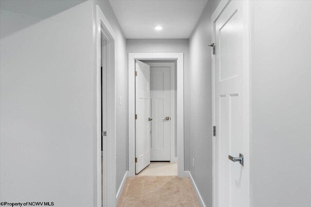 245 Falling Water Ln, Morgantown, WV 26508 - hall featuring light colored carpet and recessed lighting