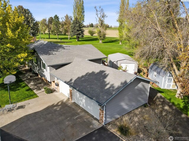 863 S Meadowlark Ln, Othello, WA 99344 - view from above of property