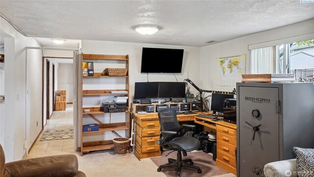 863 S Meadowlark Ln, Othello, WA 99344 - office area featuring a textured ceiling
