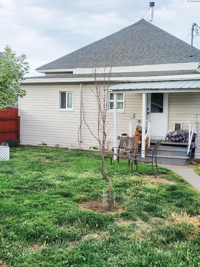 307 G St, Endicott, WA 99125 - rear view of property with a shingled roof