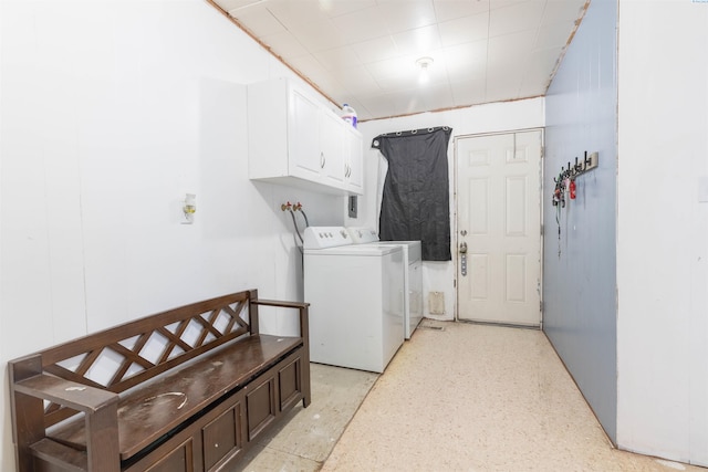 208 E 2nd, La Crosse, WA 99143 - laundry area with cabinet space and washer and dryer