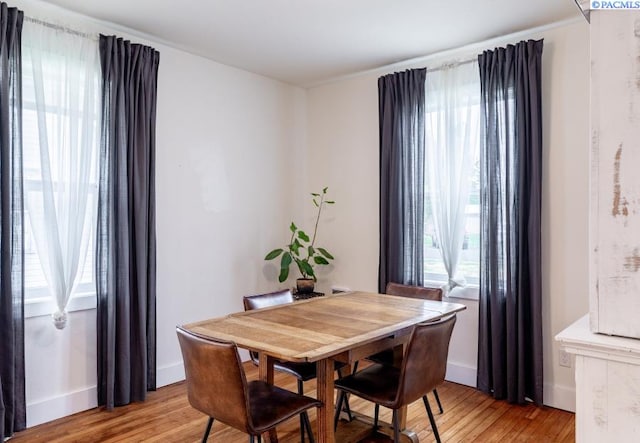 501 W California St, Garfield, WA 99130 - dining space featuring light wood-style flooring and baseboards