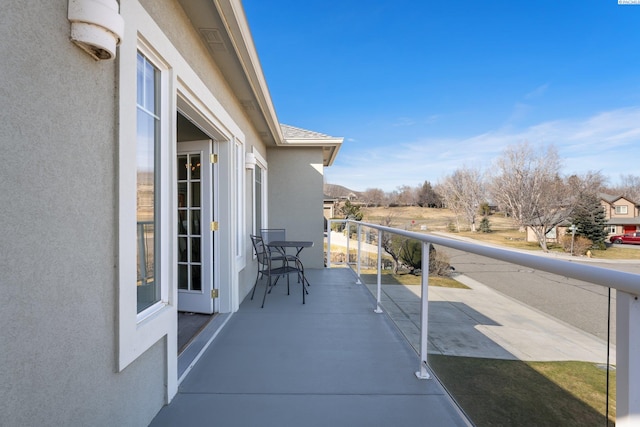 view of balcony