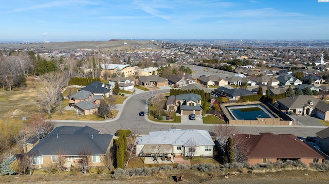 drone / aerial view featuring a residential view