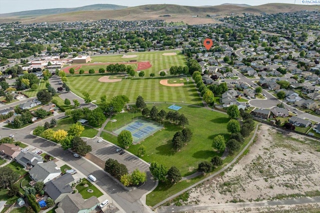 3438 S Buntin Ct, Kennewick, WA 99337 - aerial view of property's location with mountains
