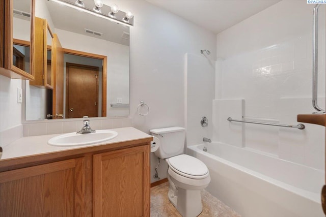 3438 S Buntin Ct, Kennewick, WA 99337 - full bathroom with toilet, tub / shower combination, and vanity