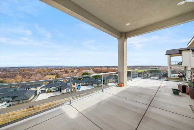 balcony featuring a residential view