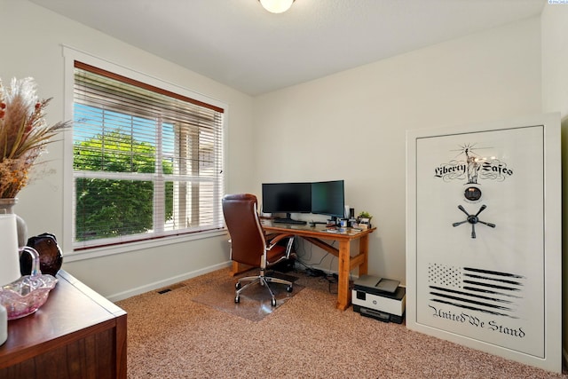 6117 Dorchester Ct, Pasco, WA 99301 - carpeted home office featuring baseboards