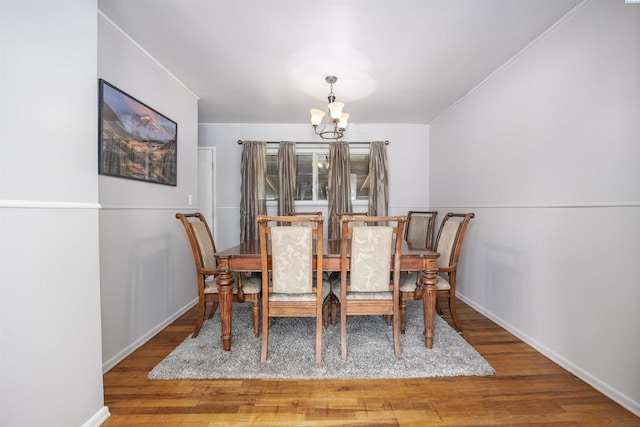 2017 Everest Ave, Richland, WA 99354 - dining room with a chandelier and wood finished floors