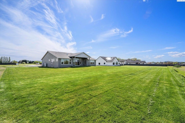 exterior space featuring a front lawn