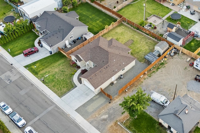 aerial view of residential area