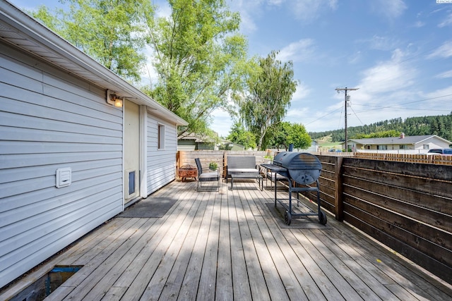 1804 Cedar St, Colfax, WA 99111 - deck featuring a fenced backyard