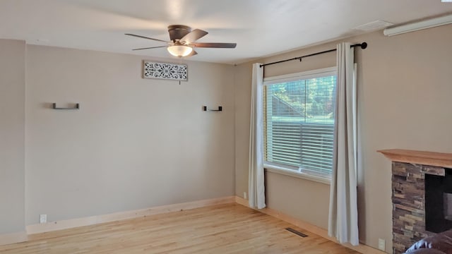 1804 Cedar St, Colfax, WA 99111 - unfurnished room featuring wood finished floors and ceiling fan