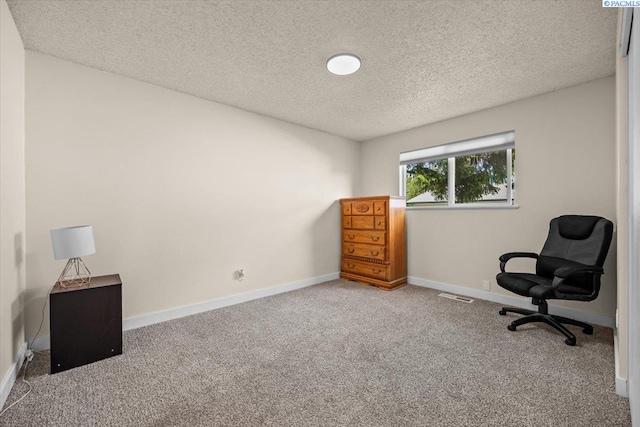 1807 Stevens Dr, Richland, WA 99354 - sitting room with carpet flooring, a textured ceiling, and baseboards