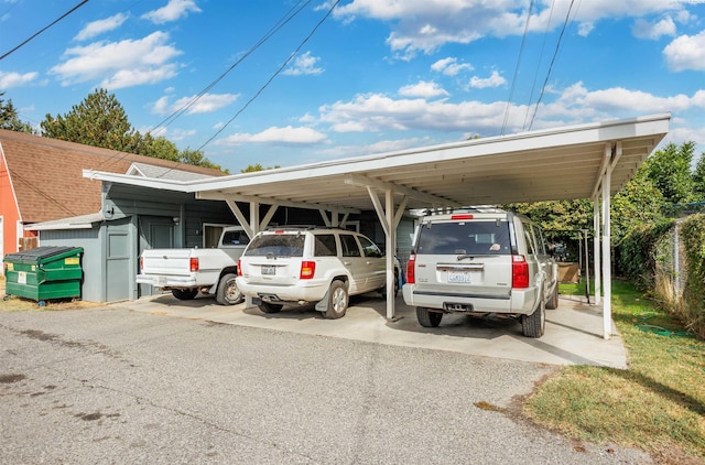 view of car parking