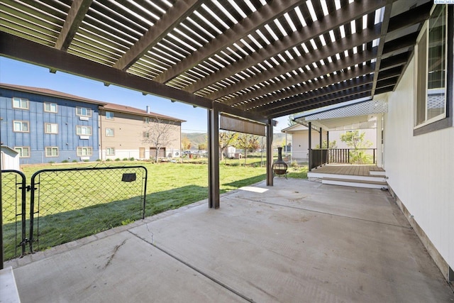 326 Casi Ct, Prosser, WA 99350 - view of patio / terrace featuring a pergola and a fenced backyard