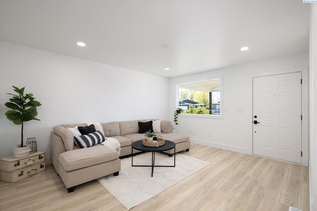 326 Casi Ct, Prosser, WA 99350 - living area with recessed lighting, light wood-type flooring, and baseboards