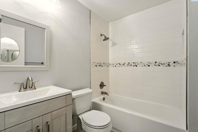 4721 Holly Way, West Richland, WA 99353 - bathroom with toilet, bathing tub / shower combination, and vanity