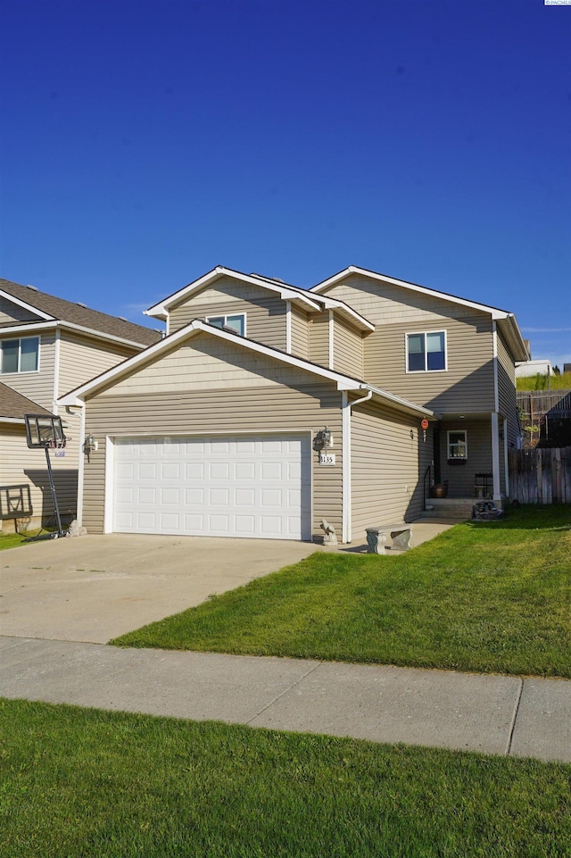 1135 SW Lost Trail Dr, Pullman, WA 99163 - view of front of home with concrete driveway and an attached garage