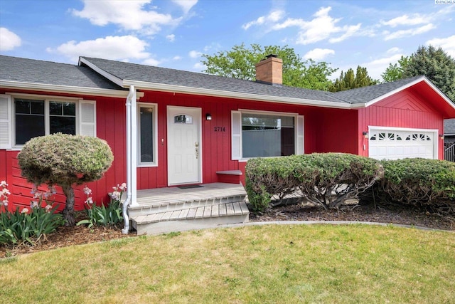 2714 W John Day Ave, Kennewick, WA 99336 - single story home featuring an attached garage, a chimney, and a front yard
