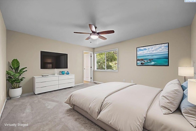 707 N Quillan St, Kennewick, WA 99336 - carpeted bedroom featuring baseboards and ceiling fan