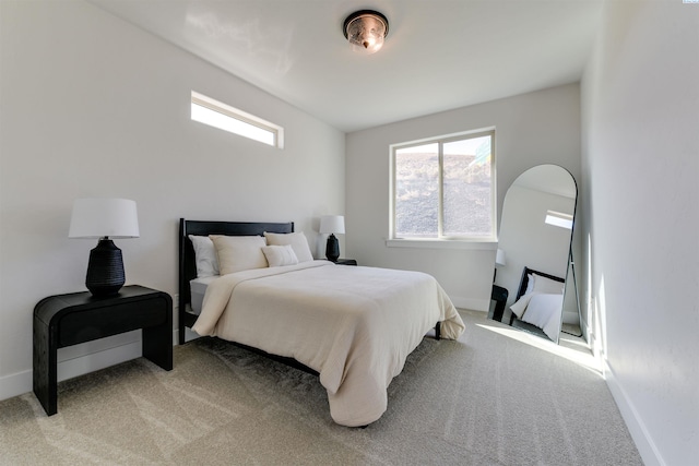 bedroom with carpet flooring