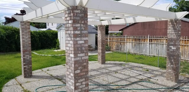 1529 Mcpherson Ave, Richland, WA 99352 - view of patio / terrace featuring fence and a pergola