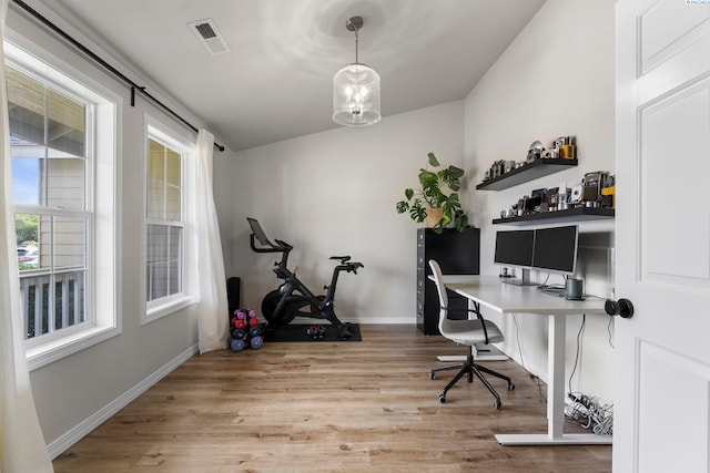 1707 W 25th Pl, Kennewick, WA 99337 - home office featuring light wood-style flooring and baseboards