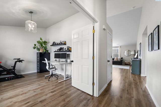 1707 W 25th Pl, Kennewick, WA 99337 - home office with wood finished floors and baseboards