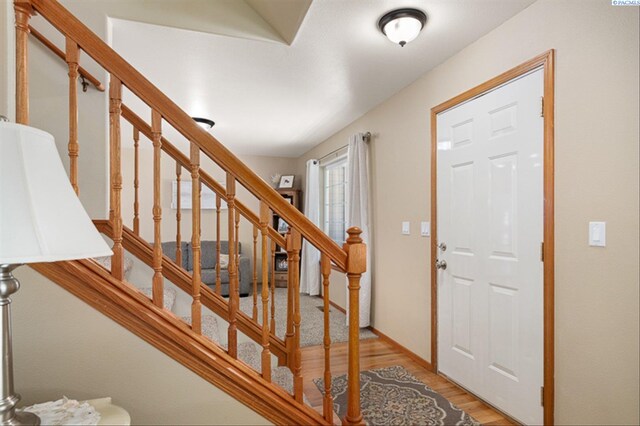 2302 W 31st Ave, Kennewick, WA 99337 - entryway with light wood finished floors and stairs