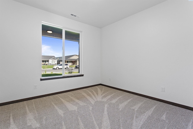 view of carpeted empty room