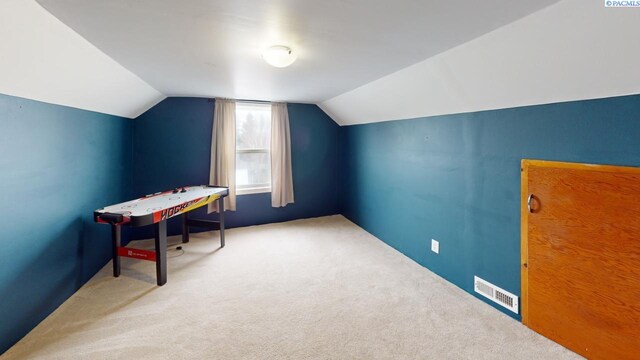 interior space with lofted ceiling