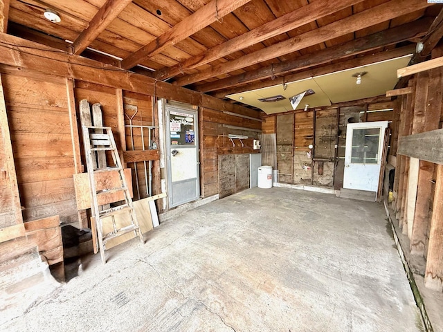 419 W A Ave, Colfax, WA 99111 - misc room featuring wood walls and wood ceiling