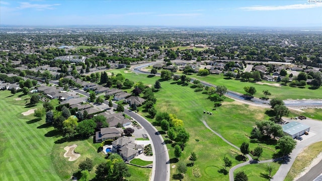 1209 W Canyon Lakes Dr, Kennewick, WA 99337 - aerial view of property's location with nearby suburban area and a golf course