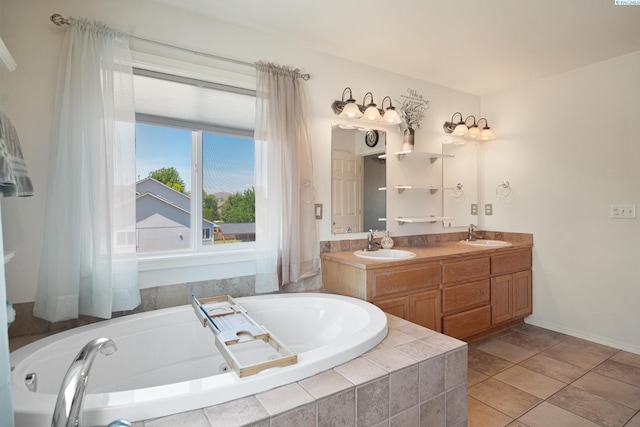 8414 W 3rd Ave, Kennewick, WA 99336 - full bathroom with a whirlpool tub and double vanity