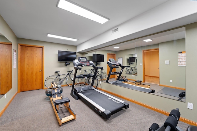 view of exercise room