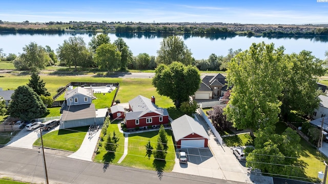 1706 Gaillard Pl, Richland, WA 99354 - aerial view of residential area featuring a nearby body of water