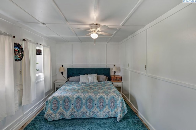 1706 Gaillard Pl, Richland, WA 99354 - carpeted bedroom featuring a ceiling fan