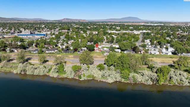 1706 Gaillard Pl, Richland, WA 99354 - aerial overview of property's location featuring a water and mountain view