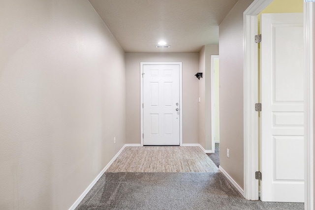 3313 Aqueduct Ln, Pasco, WA 99301 - doorway to outside with carpet floors, baseboards, and recessed lighting