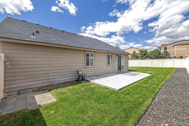 3313 Aqueduct Ln, Pasco, WA 99301 - back of property with a patio and roof with shingles
