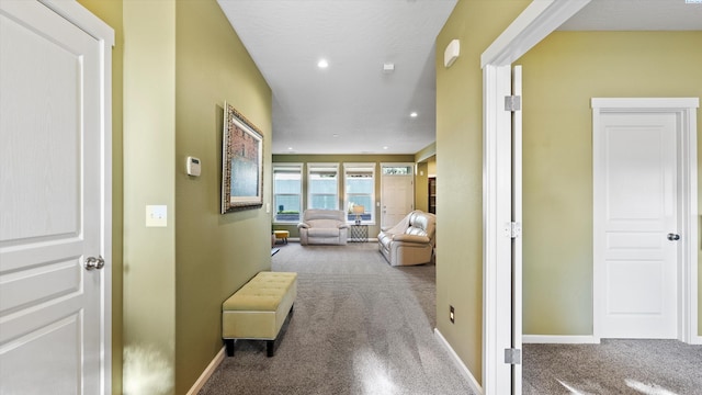 6102 Westmoreland Ln, Pasco, WA 99301 - hallway with carpet floors and recessed lighting