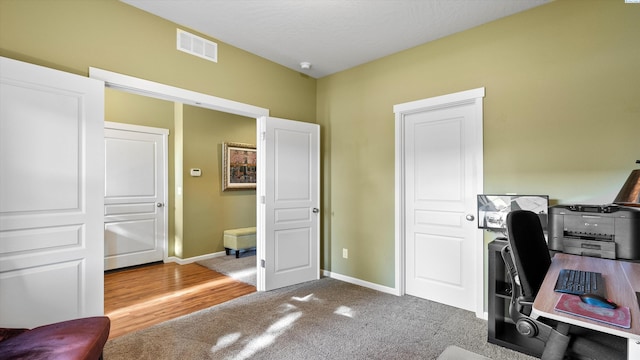 6102 Westmoreland Ln, Pasco, WA 99301 - home office with baseboards and carpet flooring