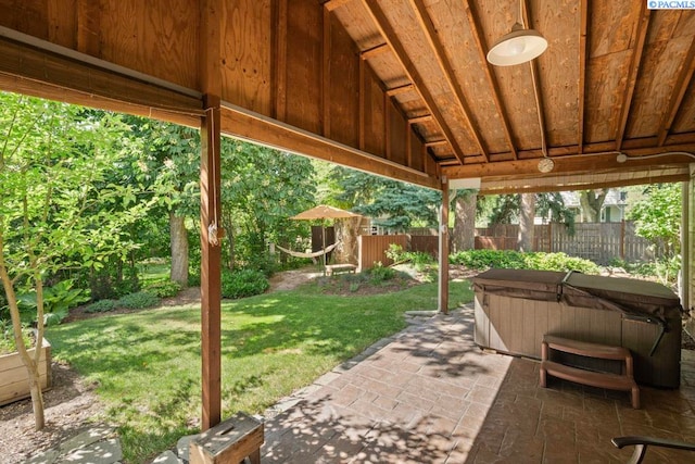 835 SE Spring St, Pullman, WA 99163 - view of patio with a hot tub