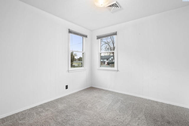 view of carpeted empty room