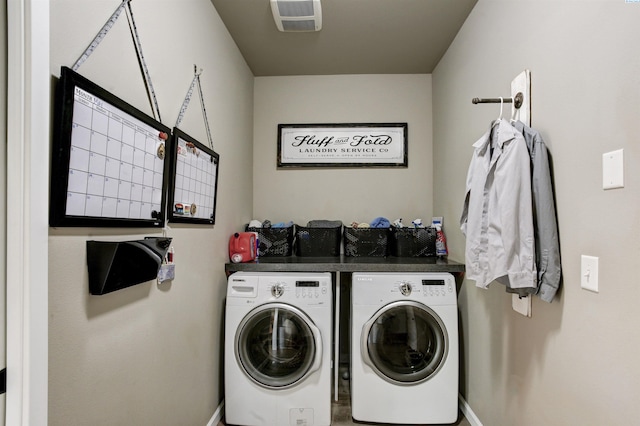 1390 Jade Ave, West Richland, WA 99353 - washroom featuring washing machine and dryer and baseboards